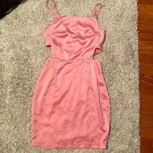 SOLD Pink Satin Dress
